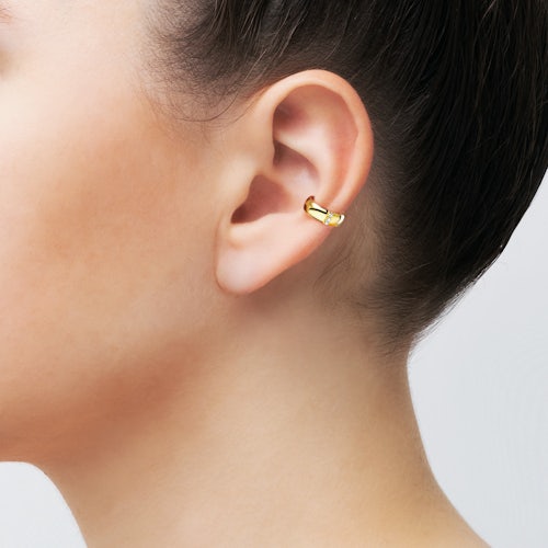 Kolczyki Savicki: srebrne pozłacane, cyrkonie